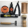 Conjunto de presentes de cuidados com barba kit de manobra de barba